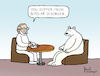 Cartoon: Bipolar Disorder (small) by Pascal Kirchmair tagged polar,ice,bear,ours,polaire,blanc,oso,blanco,orso,polare,bianco,urso,branco,eisbär,polarbär,bipolar,disorder,störung,psychiater,psychiatrist,psychiatre,gag,humour,umorismo,umore,spirito,humor,lustig,cartoon,caricature,karikatur,pascal,kirchmair,no,deal,illustration,drawing,zeichnung,political,politische,ilustracion,dibujo,desenho,ink,disegno,ilustracao,illustrazione,illustratie,dessin,de,presse,du,jour,art,of,the,day,tekening,teckning,cartum,vineta,comica,vignetta,caricatura,esprit,witz