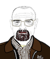 Cartoon: Breaking Bad (small) by Pascal Kirchmair tagged bryan cranston breaking bad walter white heisenberg cartoon caricature karikatur ilustracion illustration portrait retrato pascal kirchmair dibujo desenho drawing zeichnung ritratto disegno ilustracao illustrazione illustratie dessin du jour art of the day tekening teckning cartum vineta comica vignetta caricatura