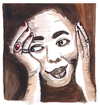 Cartoon: Cesaria Evora (small) by Pascal Kirchmair tagged cesaria,evora,caricature,karikatur,portrait,cartoon,aquarell,watercolour,cabo,verde,kap,sängerin,singer,songwriter,sodade,morna