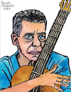 Cartoon: Chico Buarque (small) by Pascal Kirchmair tagged brazil,brasil,bresil,brasile,chico,buarque,musik,musiker,musician,music,singer,songwriter,composer,illustration,drawing,zeichnung,pascal,kirchmair,cartoon,caricature,karikatur,ilustracion,dibujo,desenho,disegno,ilustracao,illustrazione,illustratie,dessin,de,presse,du,jour,art,of,the,day,tekening,teckning,cartum,vineta,comica,vignetta,caricatura,portrait,portret,retrato,ritratto,porträt,painting,peinture,pintura,arte,kunst,artwork,watercolor,watercolour,aquarell,aquarelle,acuarela,gitarre,guitar,guitarra,chitarra,viola,violao,rio,carnaval,carioca,brasilianer,janeiro