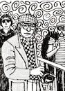 Cartoon: David Hockney with camera (small) by Pascal Kirchmair tagged david,hockney,bradford,hollywood,la,los,angeles,artist,artiste,artista,kunst,künstler,illustration,ink,drawing,tusche,tuschezeichnung,zeichnung,pascal,kirchmair,cartoon,caricature,karikatur,ilustracion,dibujo,desenho,disegno,ilustracao,illustrazione,illustratie,dessin,de,presse,du,jour,art,of,the,day,tekening,teckning,cartum,vineta,comica,vignetta,caricatura,portrait,porträt,portret,retrato,ritratto,arte,mare,tv,maretv,kompakt,camera,kamera,dandy,great,britain,england,großbritannien,camara