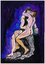 Cartoon: Der Kuss (small) by Pascal Kirchmair tagged le,baiser,der,kuss,the,kiss,auguste,rodin,illustration,desenho,dibujo,ilustracion,ilustracao,art,arte,painting,peinture,nude,akt,artist,artiste,artista,kunst,künstler,ink,drawing,tusche,tuschezeichnung,zeichnung,pascal,kirchmair,disegno,illustrazione,illustratie,dessin,de,presse,du,jour,of,day,tekening,teckning,cartum,vineta,comica,vignetta,caricatura,portrait,porträt,portret,retrato,ritratto,nu,verliebt,in,love,loving,liebe,amor,amore,amour,passion,leidenschaft,passione,pasion,enamorado,enamorada,innamorato,innamorata,zärtlichkeit,tenderness,tendresse,tenerezza,ternura,afeto