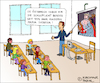 Cartoon: Die Schulpflicht (small) by Pascal Kirchmair tagged schulpflicht,schule,österreich,maria,theresia,karikatur,cartoon,humor,lustig,pascal,kirchmair