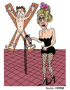 Cartoon: Domina (small) by Pascal Kirchmair tagged mistress domina sex peitsche bdsm dominatrix herrin maitresse sado maso studio