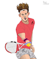 Cartoon: Dominic Thiem (small) by Pascal Kirchmair tagged tennis player tenis dominic thiem sieger winner us open new york flushing meadows champion austria austrian österreich österreicher sport sports ink tusche tuschezeichnung portrait retrato ritratto porträt irish pub illustration drawing zeichnung pascal kirchmair cartoon caricature karikatur ilustracion dibujo desenho disegno ilustracao illustrazione illustratie dessin de presse du jour art of the day tekening teckning cartum vineta comica vignetta caricatura portret