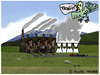 Cartoon: Ecological Destruction (small) by Pascal Kirchmair tagged factory,environment,pascal,kirchmair,fabrik,umweltzerstörung,environnement,protection,destruction,usine,atomique,kernkraftwerk,atomic,power,plant