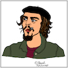 Cartoon: Ernesto Che Guevara (small) by Pascal Kirchmair tagged ernesto che guevara cartoon illustration karikatur caricature drawing dibujo desenho zeichnung dessin disegno pascal kirchmair portrait porträt retrato ritratto ilustracion illustrazione ilustracao cuba libre kuba argentina rosario