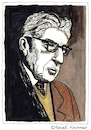 Cartoon: ERNST BLOCH (small) by Pascal Kirchmair tagged ernst bloch portrait retrato ritratto zeichnung drawing dessin dibujo desenho disegno illustration image bild watercolour aquarell ink tusche philosoph philosophy marxist schriftsteller author auteur ecrivain escritor scrittore autore autor