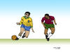 Cartoon: Eusebio e Garrincha (small) by Pascal Kirchmair tagged garrincha,football,brezil,brazil,brasil,pele,portugal,soccer,player,national,team,manoel,francisco,dos,santos,eusebio,da,silva,ferreira