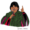 Cartoon: Evo Morales (small) by Pascal Kirchmair tagged evo morales präsident president bolivia bolivien cartoon caricature karikatur dessin humoristique humor