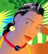 Cartoon: Fatoumata Diawara (small) by Pascal Kirchmair tagged fatoumata,diawara,illustration,drawing,zeichnung,pascal,kirchmair,cartoon,caricature,karikatur,ilustracion,dibujo,desenho,ink,disegno,ilustracao,illustrazione,illustratie,dessin,de,presse,du,jour,art,of,the,day,tekening,teckning,cartum,vineta,comica,vignetta,caricatura,portrait,retrato,ritratto,portret,kunst,singer,songwriter,music,musician,musik,musikerin,mali,ivory,coast,cote,ivoire,elfenbeinküste,porträt,exotic,exotisch,exotik,exotique,exotica,exotico,esotico,esotica