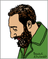 Cartoon: Fidel Castro (small) by Pascal Kirchmair tagged fidel castro retrato dibujo desenho disegno drawing cartoon caricatura karikatur ritratto illustration portrait porträt ilustracao ilustracion dessin zeichnung cuba libre kuba havanna habana havana avana la havane