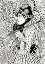 Cartoon: Frühling (small) by Pascal Kirchmair tagged edouard,manet,der,frühling,le,printemps,jeanne,spring,primavera,tusche,frau,malerei,paul,cezanne,cartoon,karikatur,illustration,ink,drawing,zeichnung,pascal,kirchmair,caricature,ilustracion,dibujo,desenho,disegno,ilustracao,illustrazione,illustratie,dessin,de,presse,tekening,teckning,cartum,vineta,comica,vignetta,caricatura,retrato,ritratto,portrait,painting,peinture,dipinto,pittura,pintura,art,arte,kunst,artist,artiste,artista,porträt,impressionisme,impressionismus,impressionism,pointillism,pointillismus