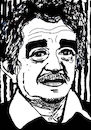 Cartoon: Gabriel Garcia Marquez (small) by Pascal Kirchmair tagged gabriel,garcia,marquez,kunst,artwork,illustration,ink,drawing,tusche,tuschezeichnung,encre,de,chine,tinta,china,inchiostro,nanquim,zeichnung,pascal,kirchmair,cartoon,caricature,karikatur,ilustracion,dibujo,desenho,disegno,ilustracao,illustrazione,illustratie,dessin,presse,du,jour,art,of,the,day,tekening,teckning,cartum,vineta,comica,vignetta,caricatura,portrait,porträt,portret,retrato,ritratto,künstler,artist,artiste,artista,arte,schriftsteller,mexico,mexiko,mexique,caribe,karibik,aracataca,colombie,colombia,kolumbien