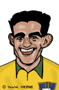 Cartoon: Garrincha (small) by Pascal Kirchmair tagged soccer brasilien brazil bresil brasile caricature fußball foot football garrincha futebol brasil caricatura cartoon karikatur player spieler best ever