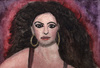 Cartoon: Gloria Estefan (small) by Pascal Kirchmair tagged gloria estefan portrait aquarell watercolor watercolour