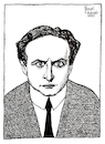 Cartoon: Harry Houdini (small) by Pascal Kirchmair tagged harry,houdini,erik,weisz,zauberer,zauberkünstler,budapest,magician,illusionist,stunt,performer,usa,dibuix,illustration,drawing,zeichnung,pascal,kirchmair,cartoon,caricature,karikatur,ilustracion,dibujo,desenho,ink,disegno,ilustracao,illustrazione,illustratie,dessin,de,presse,du,jour,art,of,the,day,tekening,teckning,cartum,vineta,comica,vignetta,caricatura,portrait,porträt,portret,retrato,ritratto,united,states,detroit,appleton,wisconsin,escape,artist,entfesselungskünstler,briseur,chaines