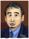 Cartoon: Haruki Murakami (small) by Pascal Kirchmair tagged haruki,murakami,portrait,caricature,karikatur,japan,schriftsteller,author,auteur,ecrivain,autor