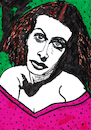 Cartoon: Hedy Lamarr (small) by Pascal Kirchmair tagged hedy,lamarr,wien,vienna,austria,österreich,viena,vienne,caricatura,caricature,karikatur,painting,diva,gouache,illustration,drawing,zeichnung,pascal,kirchmair,cartoon,ilustracion,dibujo,desenho,black,and,sepia,ink,disegno,ilustracao,illustrazione,illustratie,dessin,de,presse,du,jour,art,of,the,day,tekening,teckning,cartum,vineta,comica,vignetta,portrait,retrato,ritratto,portret,kunst,porträt,actress,hollywood,legend,actriz,actrice,attrice,atriz,inventor,erfinderin,national,inventors,hall,fame,arte,schauspielerin,sexy,sex,erotik,lesbian,lesbisch,lesbienne,lesbica,lesbiana,saphique,saffica,sapphic,sapphisch,safica