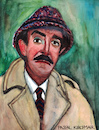 Cartoon: Inspector Clouseau (small) by Pascal Kirchmair tagged inspektor,chief,inspector,inspecteur,jacques,clouseau,peter,sellers,pink,panther,portrait,karikatur,retrato,caricature,dibujo,ritratto,drawing,porträt,cartum,cartoon,portret,zeichnung,dessin,desenho,disegno,illustration,aquarell,watercolour