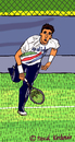 Cartoon: Ivan Lendl (small) by Pascal Kirchmair tagged ivan,lendl,tennis,cartoon,caricature,karikatur,tenis,player,spieler