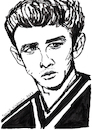 Cartoon: James Dean (small) by Pascal Kirchmair tagged actors,studio,lee,strasberg,james,dean,east,of,eden,indiana,manhattan,new,york,upper,side,academy,awards,oscar,oscars,author,autor,autore,auteur,filmmaker,artist,art,hollywood,illustration,drawing,zeichnung,pascal,kirchmair,cartoon,caricature,karikatur,ilustracion,dibujo,desenho,ink,disegno,ilustracao,illustrazione,illustratie,dessin,de,presse,du,jour,the,day,tekening,teckning,cartum,vineta,comica,vignetta,caricatura,portrait,porträt,portret,retrato,ritratto,actor,acting,schauspieler,rebell,rebel,without,cause,clue,giant,arte,kunst,artwork