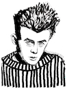 Cartoon: James Dean (small) by Pascal Kirchmair tagged actors,studio,lee,strasberg,james,dean,east,of,eden,indiana,manhattan,new,york,upper,side,academy,awards,oscar,oscars,author,autor,autore,auteur,filmmaker,artist,art,hollywood,illustration,drawing,zeichnung,pascal,kirchmair,cartoon,caricature,karikatur,ilustracion,dibujo,desenho,ink,disegno,ilustracao,illustrazione,illustratie,dessin,de,presse,du,jour,the,day,tekening,teckning,cartum,vineta,comica,vignetta,caricatura,portrait,porträt,portret,retrato,ritratto,actor,acting,schauspieler,rebell,rebel,without,cause,clue,giant,arte,kunst,artwork,sexy,sensual,sensuel