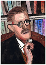 Cartoon: James Joyce (small) by Pascal Kirchmair tagged james joyce portrait retrato dibujo drawing illustration ilustracion ilustracao illustrazione caricature pascal kirchmair caricatura dublin ireland irlanda tekening illustratie portret cartum cartoon