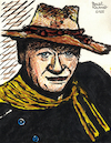 John Wayne mit Cowboyhut