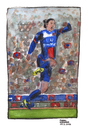 Cartoon: Jubelnder Ibrahimovic (small) by Pascal Kirchmair tagged tor,but,goal,erfolg,zlatan,ibrahimovic,cartoon,caricature,karikatur,jubel,jubilant,fußball,soccer,foot,football,psg,paris,saint,germain,france,frankreich,schwede