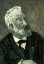 Cartoon: Jules Verne (small) by Pascal Kirchmair tagged jules verne schriftsteller romancier roman nantes die reise zum mittelpunkt der erde zwanzigtausend meilen unter dem meer um in achtzig tagen