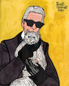 Karl Lagerfeld and Choupette