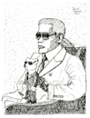 Cartoon: Karl Lagerfeld mit Stofftier (small) by Pascal Kirchmair tagged coco,chanel,fashion,mode,label,moda,vogue,cats,katzen,gatos,gatti,chats,humour,umorismo,humorous,spirito,humor,karl,otto,lagerfeld,illustration,drawing,zeichnung,pascal,kirchmair,political,cartoon,caricature,karikatur,ilustracion,dibujo,desenho,ink,disegno,ilustracao,illustrazione,illustratie,dessin,de,presse,tekening,teckning,cartum,vineta,comica,vignetta,caricatura,puppe,poupee,stofftier,puppet,doll,plush,toy,soft