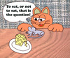 Cartoon: Kill or let live? (small) by Pascal Kirchmair tagged katze,katzenfutter,maus,mouse,cat,chat,souris,kill,let,live