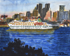 Cartoon: Kreuzfahrtschiff vor Montreal (small) by Pascal Kirchmair tagged kreuzfahrtschiff,montreal,cruise,ship,bateau,de,croisiere,crucero,crociera,aquarell,watercolour