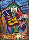 Cartoon: Le Guitariste (small) by Pascal Kirchmair tagged gitarrist guitarist guitarrista after pablo picasso cartoon caricature karikatur drawing zeichnung illustration illustrazione pascal kirchmair ilustracion portrait retrato dibujo desenho ritratto disegno ilustracao illustratie dessin du jour art of the day tekening teckning cartum vineta comica vignetta caricatura acryl acrilico acrylique acrylic