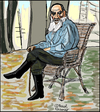 Cartoon: Leo Tolstoi (small) by Pascal Kirchmair tagged leo lew tolstoi tolstoy caricature karikatur portrait dessin drawing zeichnung russia russie rußland