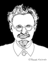 Cartoon: Leo Trotzki (small) by Pascal Kirchmair tagged leo trotzki leon trotsky trotski portrait retrato ritratto cartoon caricature karikatur dibujo porträt desenho dessin zeichnung drawing illustration pascal kirchmair