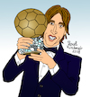 Cartoon: Luka Modric (small) by Pascal Kirchmair tagged luka,modric,illustration,drawing,zeichnung,pascal,kirchmair,cartoon,caricature,karikatur,ilustracion,dibujo,desenho,ink,disegno,ilustracao,illustrazione,illustratie,dessin,de,presse,du,jour,art,of,the,day,tekening,teckning,cartum,vineta,comica,vignetta,caricatura,portrait,retrato,ritratto,portret,genius,genie,mastermind,ballondor,croatia,real,madrid,kroatien,soccer,fußball,futbol,futebol,football,foot,spielführer,midfielder,playmaker,spielmacher,trequartista,croatie