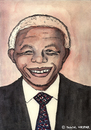 Cartoon: Mandela (small) by Pascal Kirchmair tagged south,africa,südafrika,johannesburg,president,präsident,nelson,mandela,madiba,caricature,karikatur,portrait,zeichnung,tata
