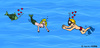 Cartoon: Underwater Love (small) by Pascal Kirchmair tagged love liebe bubbles luftblasen bulles cartoon bd caricature comic fisch taucher seejungfrau nixe meerjungfrau sirene siren mermaid wassernixe sirena ondina