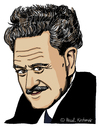 Cartoon: Nazim Hikmet (small) by Pascal Kirchmair tagged nazim hikmet caricature portrait cartoon karikatur