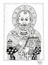 Cartoon: Nikolaus von Myra (small) by Pascal Kirchmair tagged sinterklaas,sao,nicolau,heiliger,nikolaus,von,myra,nikolo,saint,nicolas,san,nicola,nicholas,dios,ink,tusche,tuschezeichnung,portrait,retrato,ritratto,porträt,illustration,drawing,zeichnung,pascal,kirchmair,cartoon,caricature,karikatur,ilustracion,dibujo,desenho,disegno,ilustracao,illustrazione,illustratie,dessin,de,presse,du,jour,art,of,the,day,tekening,teckning,cartum,vineta,comica,vignetta,caricatura,portret