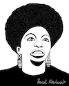 Cartoon: Nina Simone (small) by Pascal Kirchmair tagged usa nina simone singer songwriter civil rights movement jazz rhythm and blues rnb folk gospel pop cartoon caricature karikatur ilustracion illustration pascal kirchmair dibujo desenho drawing zeichnung disegno ilustracao illustrazione illustratie dessin de presse du jour art of the day tekening teckning cartum vineta comica vignetta caricatura humor humour political portrait retrato ritratto portret chan porträt artiste artista artist pianistin pianist pianista tryon north carolina carry le rouet soul