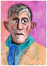 Cartoon: Oskar Kokoschka (small) by Pascal Kirchmair tagged oskar kokoschka caricature portrait retrato karikatur cartoon illustration dibujo desenho dessin zeichnung vignetta disegno portret pöchlarn montreux suisse svizzera schweiz suiza