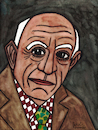 Cartoon: Pablo Picasso (small) by Pascal Kirchmair tagged la,coruna,pablo,ruiz,picasso,espana,antibes,provence,barcelona,painting,dipinto,pintura,pittura,peinture,artist,artiste,artista,kunst,künstler,illustration,drawing,zeichnung,pascal,kirchmair,cartoon,caricature,karikatur,ilustracion,dibujo,desenho,ink,disegno,ilustracao,illustrazione,illustratie,dessin,de,presse,du,jour,art,of,the,day,tekening,teckning,cartum,vineta,comica,vignetta,caricatura,portrait,porträt,portret,retrato,ritratto,malaga,spanien,espagne,spain,spagna