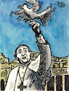 Cartoon: Papst Franziskus mit einer Taube (small) by Pascal Kirchmair tagged peace,dove,of,friedenstaube,la,colombe,de,paix,paloma,paz,colomba,della,pace,pomba,da,papst,franziskus,franciscus,jorge,mario,bergoglio,pope,pape,papa,francis,portrait,ink,drawing,dibujo,desenho,tusche,zeichnung,dessin,illustration,pascal,kirchmair,ilustracion,ilustracao,arte,kunst,artwork,porträt,retrato,pontifex,disegno,cartoon,caricature,karikatur,caricatura,art,artist,artiste,artista,künstler,tuschezeichnung,illustrazione,illustratie,presse,du,jour,the,day,tekening,teckning,cartum,vineta,comica,vignetta,portret,ritratto,italy,italie,italia,italien,rome,rom,roma,vatikan,vaticano,easter,ostern,vatican,francesco,francois,francisco,argentina,argentinien,argentine,buenos,aires