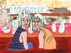 Cartoon: Partygirls (small) by Pascal Kirchmair tagged party,girls,hofgarten,innsbruck,feiern