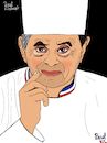 Cartoon: Paul Bocuse (small) by Pascal Kirchmair tagged paul bocuse chef cuisinier illustration drawing zeichnung pascal kirchmair cartoon caricature karikatur ilustracion dibujo desenho ink disegno ilustracao illustrazione illustratie dessin de presse du jour art of the day tekening teckning cartum vineta comica vignetta caricatura portrait retrato ritratto portret lyon france gastronomie chefkoch koch gastronom