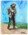 Cartoon: Paul Cezanne (small) by Pascal Kirchmair tagged paul,cezanne,pascal,kirchmair,aquarell,watercolour,dibujo,desenho,disegno,dessin,zeichnung,drawing